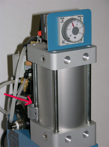 BP500 Air Press Electrical Timing Circuit close-up