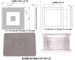 Stencil/Insert Set for component BGA456 (I/O Count 456; Pitch 1.27mm; Body Size 35mm, Plastic Height 1.8m)