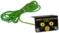 A-DGP1 Dual banana jack wrist strap grounding system with 10' cord