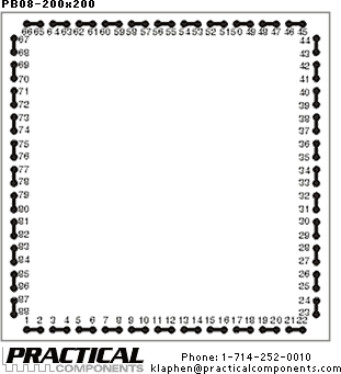 PB08-200x200 Flip Chip Drawing