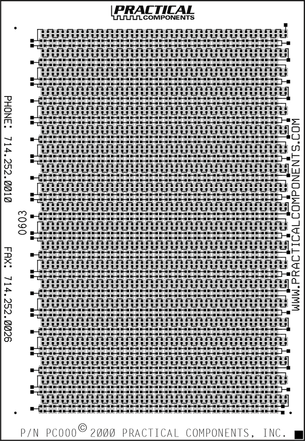 PCB000 Board (Back) Zero-Ohm SMD Resistor