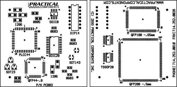 PCB003 Solder Practice Board