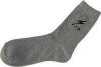 ESD Socks, Unisex, Sizes: 37-39, Will stretch, one size fits all. Color: light gray