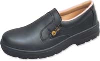 ESD Shoes, Profi-Slipper, black, steel toecap