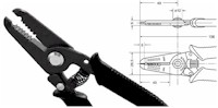 6 inch Wire stripper w/conductive handle AWG 20-30