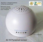 Personal Ionizer. Eliminates the 