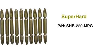 SuperHard-Gold Phillips(+) 2 Both Sides,  65mm, 10pcs
