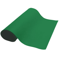 Table Mat-roll 2' (.61m) x 32.8' (10m), 2 layer, 2mm rubber. Color: Gr-Green