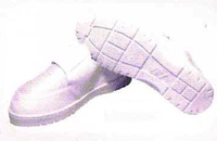 Anti-Static Clean Room Shoes with PU outsole. Surface resitivity: 10e6 -10e8.  Light, compact design and velcro closure for an easy fit.   Sizes: 40,41,42,43,44,45