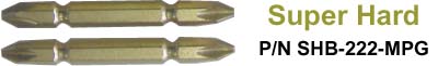 SuperHard-Gold Phillips(+) 2 Both Sides,  65mm, 2pcs