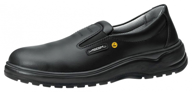 ESD Shoes, Smooth leather, Black