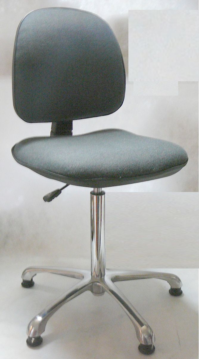 ESD Safe Fabric Chair with gliders (charcoal)