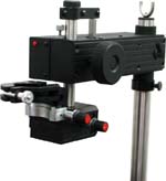 Tool Stands with fine X-Y positioning, rotation and up/down Z-axis movement and Auto Lift.