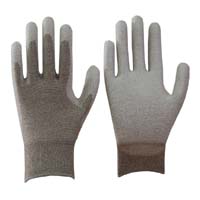 Carbon ESD PU palm Coated Gloves